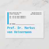 Große Visitenkarten Visitekaartje (Achterkant)