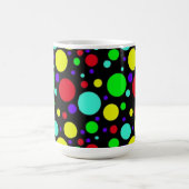 Grosses bulles Mug noire (11oz, 15oz) (Centre)