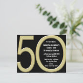 Grosses invitations Gold Party 5-0 (Debout devant)