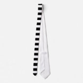 Grosses rayures noires et cravate blanche (Dos)