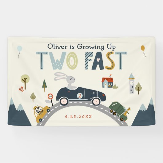 Grossesse 2 bannière d'anniversaire rapide (Horizontal)