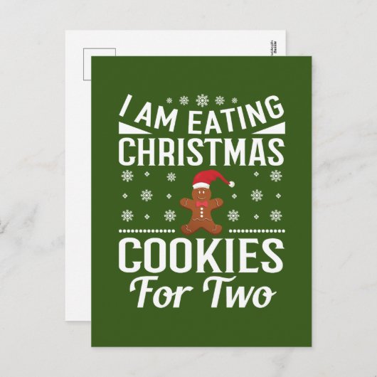 Grossesse de Noël faire-part (Devant / Derrière)