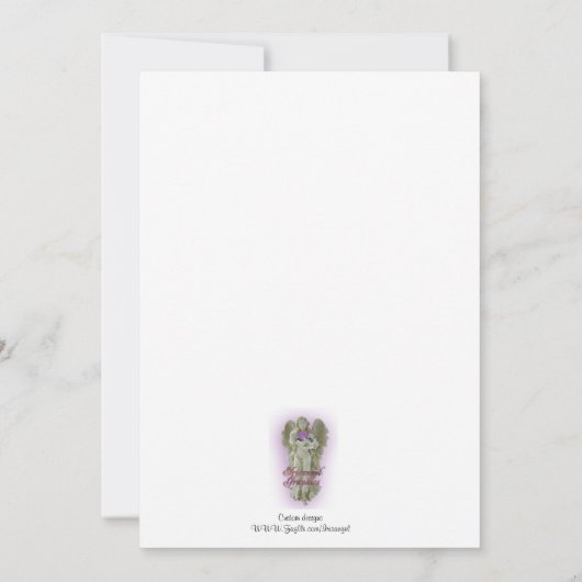 Grossesse faire-part avec échographie photo (Dos)