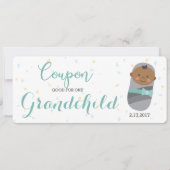 Grossesse Faire-part Bébé bleu (Devant)