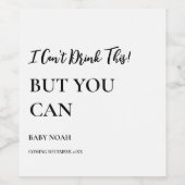 Grossesse Faire-part Vin Étiquette Grossesse drôle (Étiquettes simples)