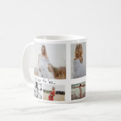 Grossesse Huit Photos Collage Mug Pour Elle (Devant gauche)