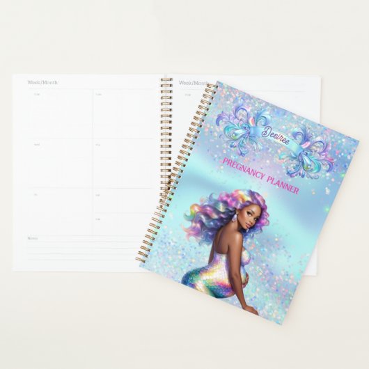 Grossesse personnalisée de maman de sirène (Devant avec enveloppe)