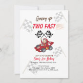 Grossissant deux invitation rapide 2e anniversaire (Devant)