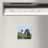 Grot van de gele hond magneet (Insitu (Vaatwasser))