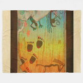 Grot Woning Native American Fleece Deken (Voorkant (Horizontaal))