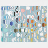 Grote 100 stukken  Pyrex Fleece Blanket Deken (Voorkant (Horizontaal))