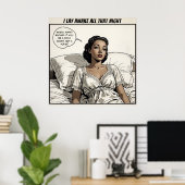 Grote 1950's Romance Comic Poster (Thuiskantoor)