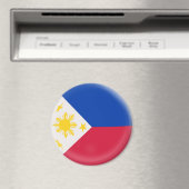 Grote 3 inch magneet - Filippijnse vlag (Insitu (Vaatwasser))