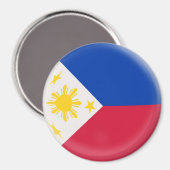 Grote 3 inch magneet - Filippijnse vlag (Voorkant / Achterkant)