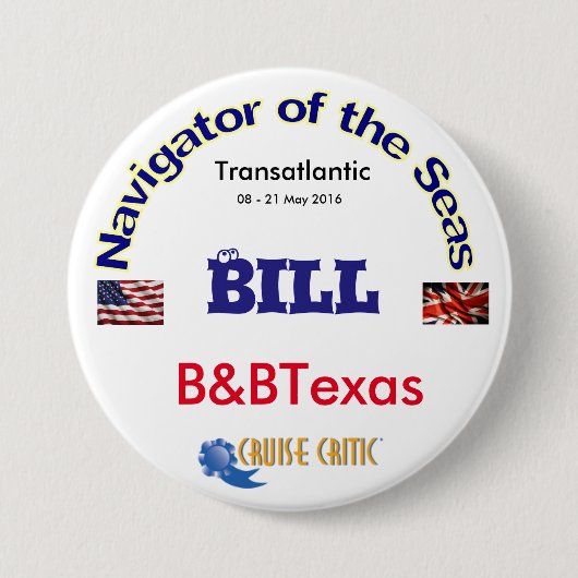 Grote, 3-inch ronde Button (Voorkant)