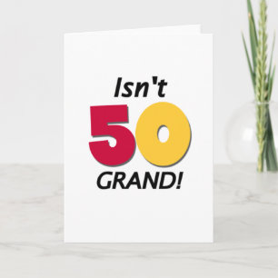 Grote 50e verjaardag kaart