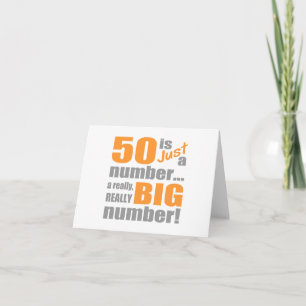 Grote 50e verjaardag kaart