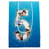 Grote 5-jarige fotocollage onder het Zee Medium Cadeauzakje (Achterkant)