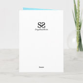 Grote 5e verjaardag onder het Zee Foto Collage Kaart (Achterkant)