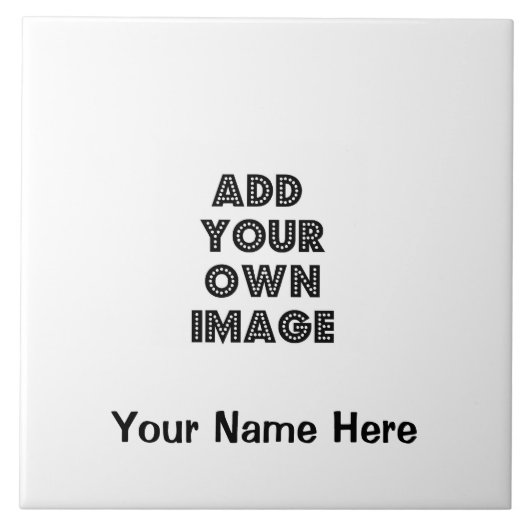 Grote 6x6 Tile Art - Maak je eigen werk! Tegeltje (Voorkant)