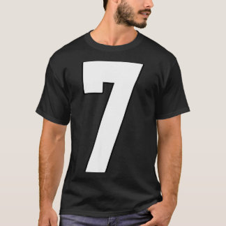 Grote 7 Jersey Nummer 7 Uniform Grootste Fan Favor T-shirt