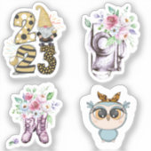 Grote 8 x 8 inch vinylstickers op maat sticker (Voorkant)