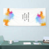 Grote aangepaste banner met Waterverf-rand (Beurs)