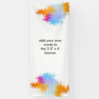 Grote aangepaste banner met Waterverf-rand