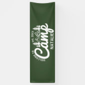 Grote Aangepaste Camp Bachelorette Party Cool Welk Spandoek (Verticaal)