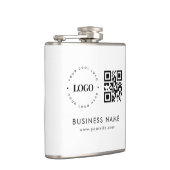Grote aangepaste Canvas tas met Logo Qr-code en te Heupfles (Rechts)