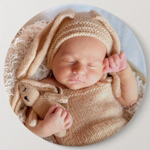 Grote aangepaste foto knop speld ronde button 6,0 cm