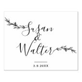 Grote aangepaste kalligrafie bruiloft 	rubberstempel (Afrduk)