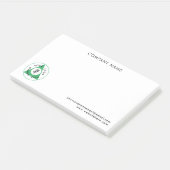 Grote Aangepaste Logo Notities voor Bedrijven Post-it® Notes (Schuin)
