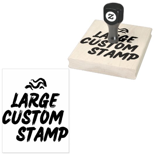 Grote aangepaste Logo Rubberstempel (Gestempeld)
