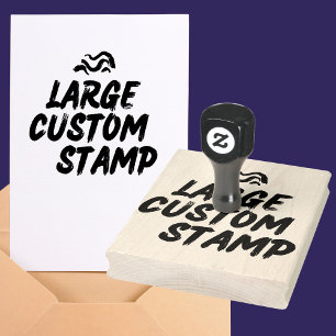 Grote aangepaste logo-stempel rubberstempel