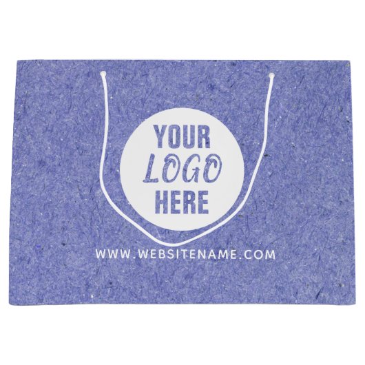 Grote aangepaste logo/tekst winkel Kraft Groot Cadeauzakje (Voorkant)