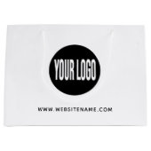 Grote aangepaste Logo / tekst winkelen Groot Cadeauzakje (Voorkant)