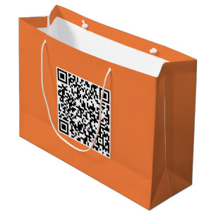 Grote aangepaste tas met QR-code voor merkpromotie Groot Cadeauzakje