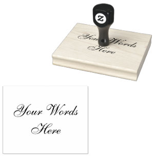 Grote aangepaste woorden met elegant lettertype, g rubberstempel