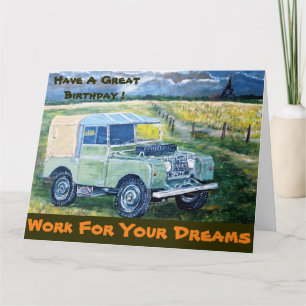 Grote aanmoediging / verjaardag Kaart