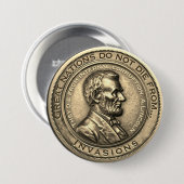 Grote Abraham Lincoln citaten Ronde Button 7,6 Cm (Voorkant /achterkant)