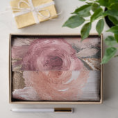 Grote Abstracte Art College Peach Grey Decoupage Tissuepapier (Geschenk)