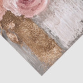 Grote Abstracte Art College Peach Grey Decoupage Tissuepapier (Detail)