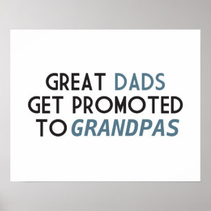 Grote advertenties worden gepromoot naar Grandpas Poster