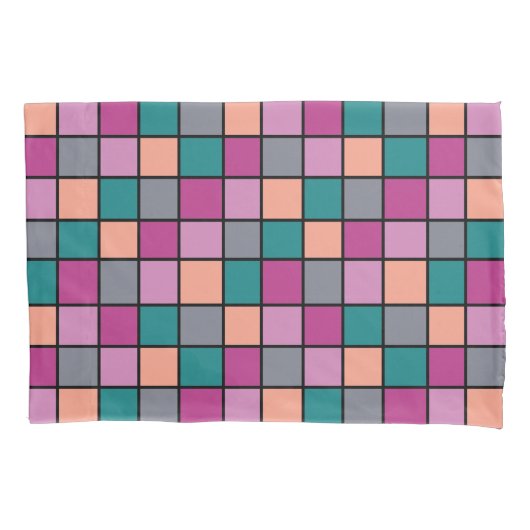 grote afdruk van het tegel-patroon kussensloop (Voorkant)