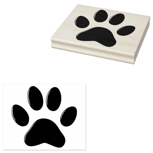 Grote afdrukstempel voor Paw Rubberstempel (Gestempeld)