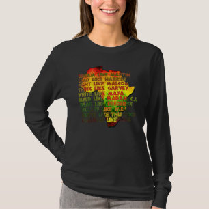 Grote Afrikaanse Amerikaanse leiders Zwarte Histor T-shirt