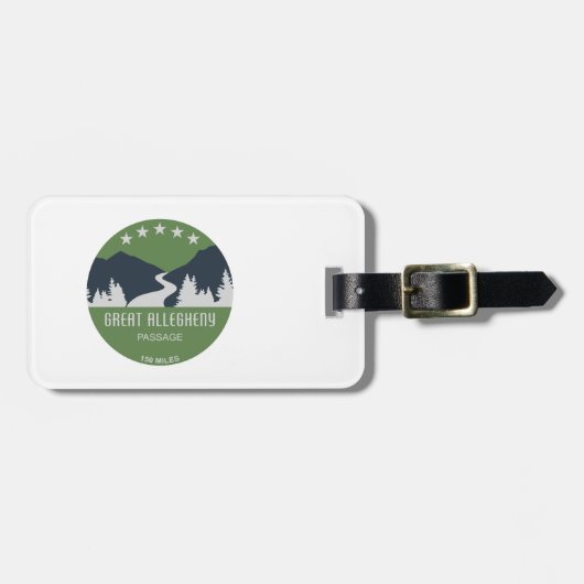 Grote Allegheny Passage Bagagelabel (Voorkant horizontaal)