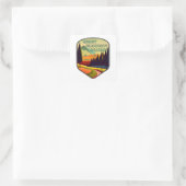 Grote Allegheny Passage Kleuren Vierkante Sticker (Tas)