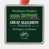 Grote Allegheny Passage (RT2) Metalen Ornament (Voorkant)